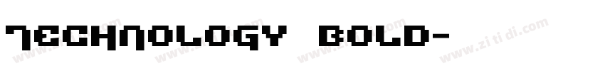 Technology Bold字体转换